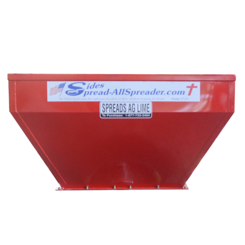 NarrowHopper-NoBkgrd-1 Red Narrow Row Hopper from Sides Spreader
